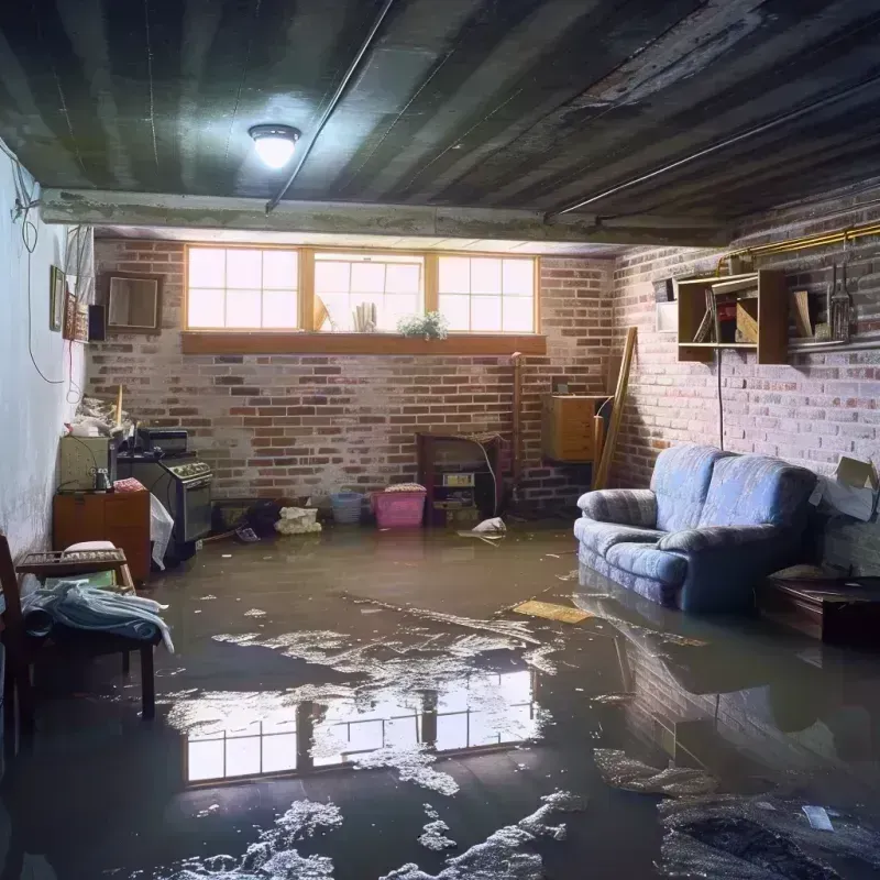 Flooded Basement Cleanup in Hooks, TX